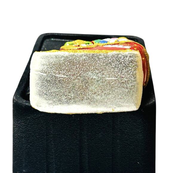 Christopher Radko 2016 Celebrations Sleigh Gifts Glass Christmas Ornament w Box - Picture 8 of 13